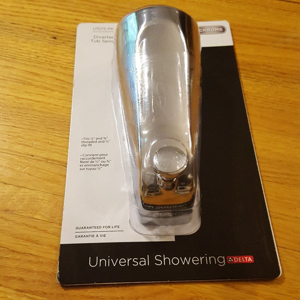 Delta Tub Faucet  Diverter Spout Polished Chrome